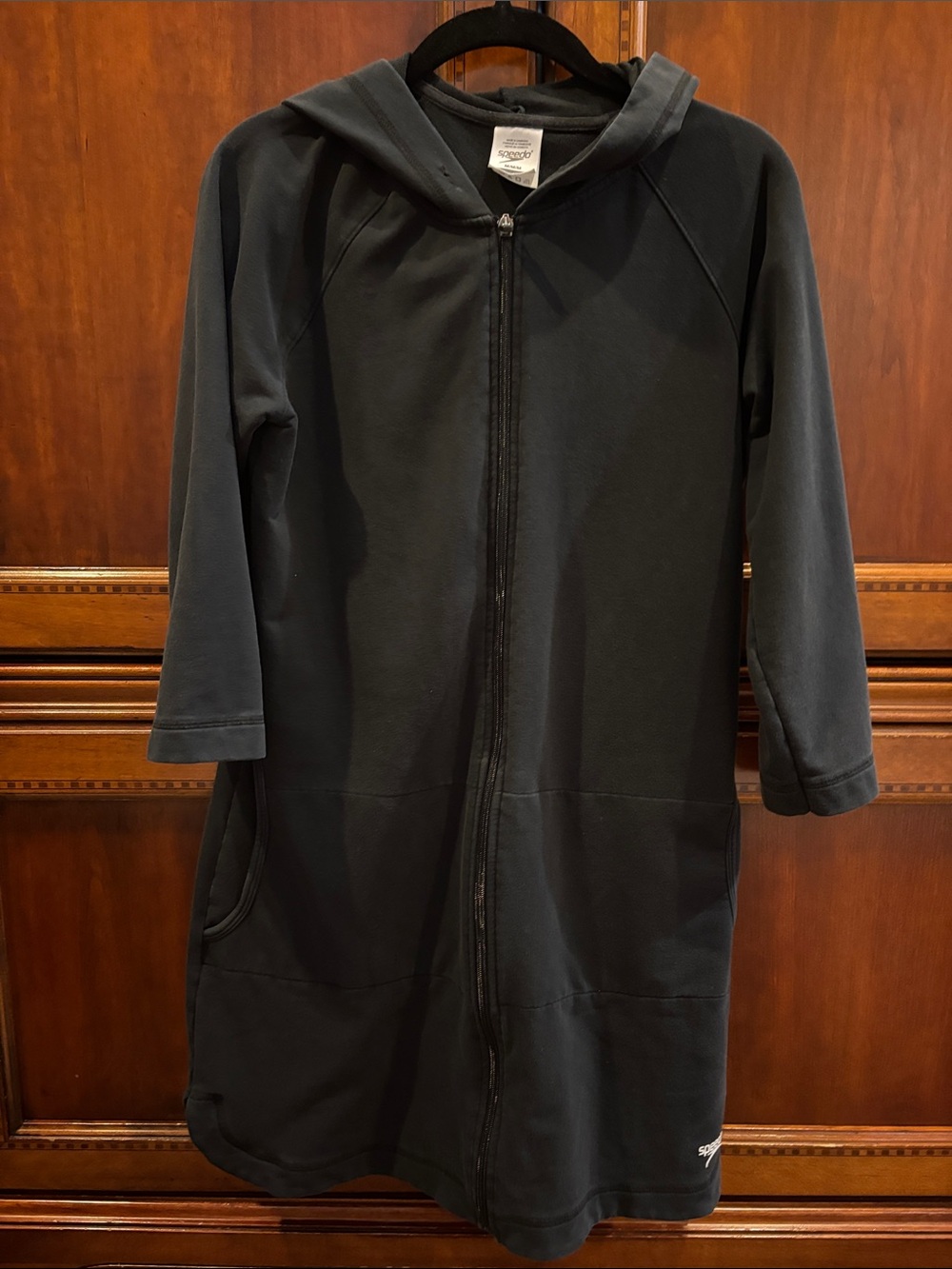 Speedo long zippered hooded sweatshirt